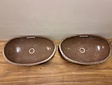 2 waskommen uit 1 steen -  57x34x16cm - FL23103