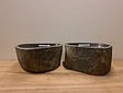 2 waskommen uit 1 steen -  32x33x15cm - FL23109