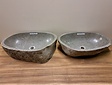 2 waskommen uit 1 steen -  56x37x15cm - FL23110