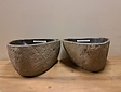 2 waskommen uit 1 steen - 31x30x15cm - FL23115
