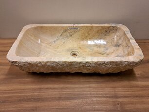 Rechthoek Onyx wasbak - 72x37x15 - FL23139