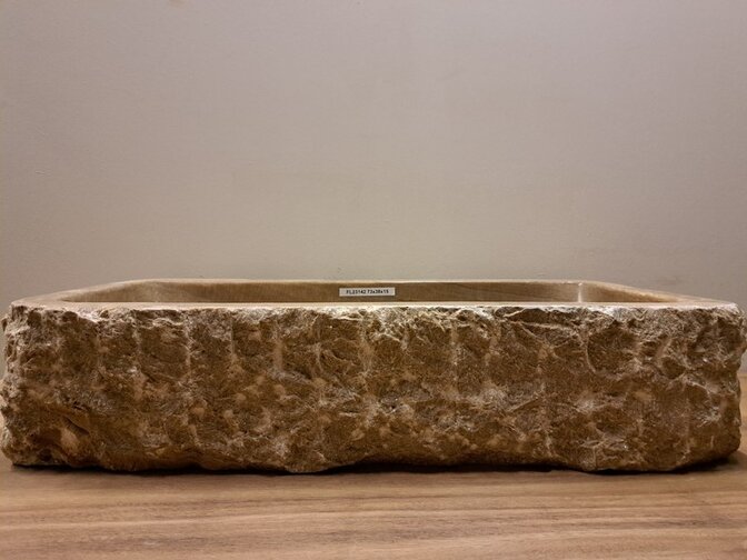 Rechthoek Onyx wasbak - 73x38x15 - FL23142