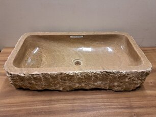 Rechthoek Onyx wasbak - 73x38x15 - FL23142