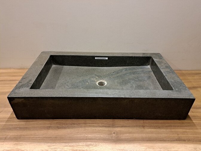 Wasbak natuursteen - 80x45x13cm - FL23150