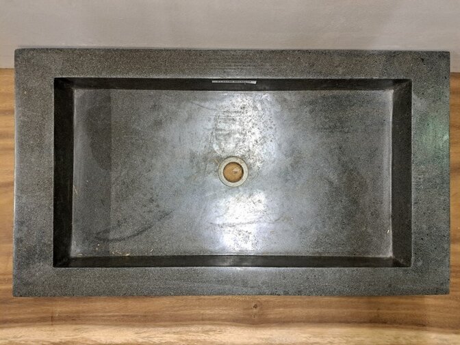 Wasbak natuursteen - 80x45x13cm - FL23150