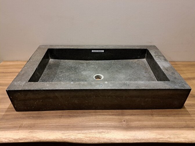 Wasbak natuursteen - 80x45x13cm - FL23151