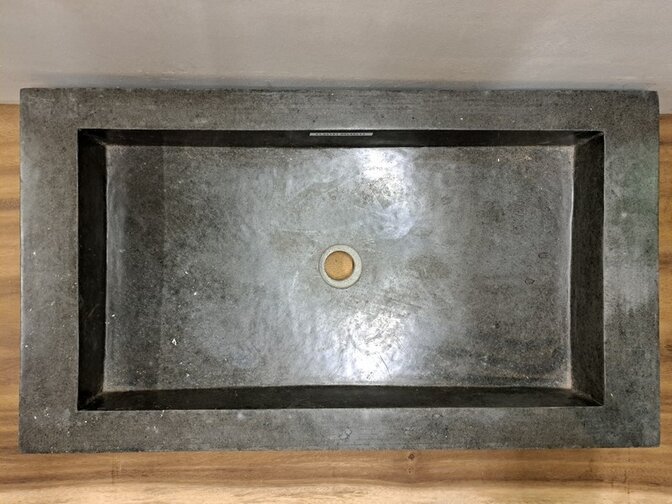 Wasbak natuursteen - 80x45x13cm - FL23151