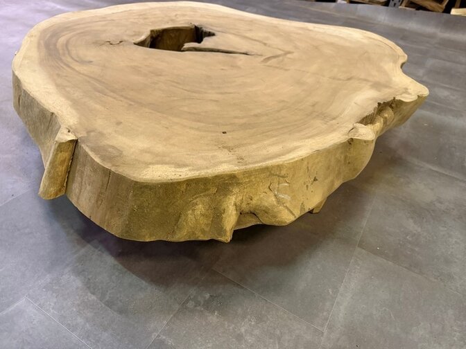 Ronde Boomstamtafel blad 120/150cm CA17-124