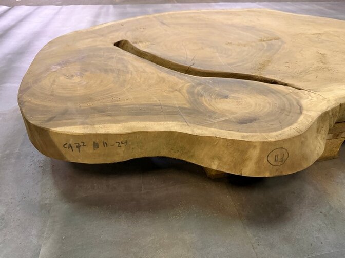 Ronde Boomstamtafel blad 130/165cm CA72-1124