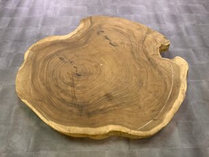 Ronde Boomstamtafel blad 165/190cm CA86-1124