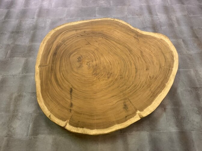 Ronde Boomstamtafel blad 145/165cm CA65-1124