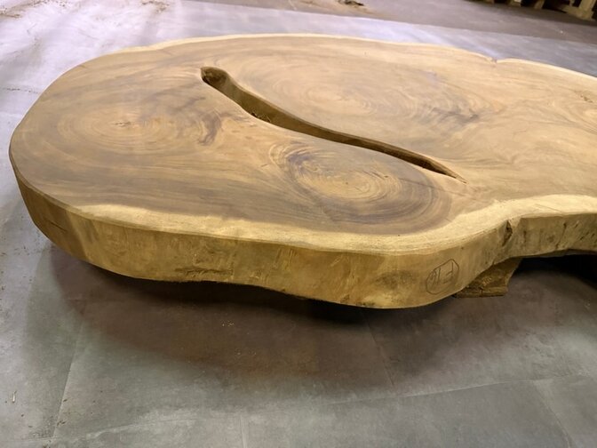 Ronde Boomstamtafel blad 140/170cm CA77-1124