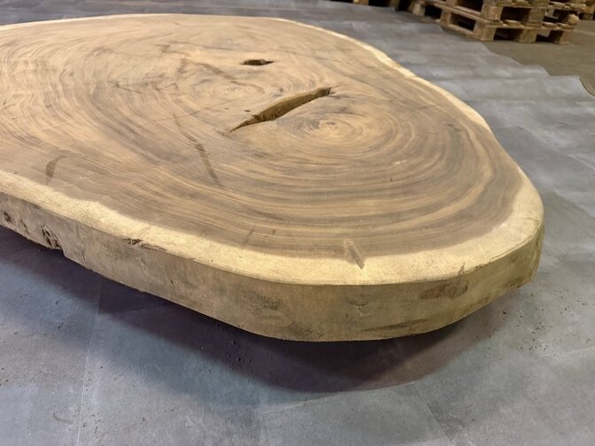 Ronde Boomstamtafel blad 145/185cm CA78-1124