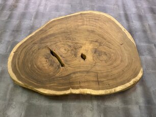 Ronde Boomstamtafel blad 145/185cm CA78-1124
