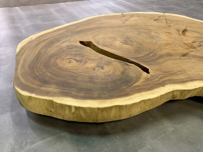 Ronde Boomstamtafel blad 135/180cm CA79-1124