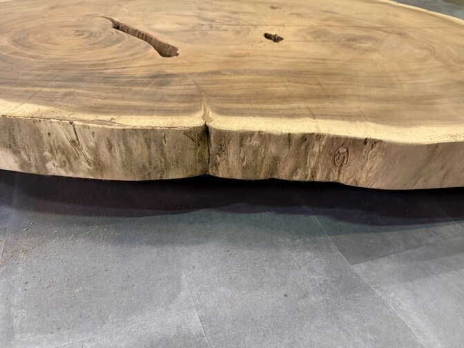 Ronde Boomstamtafel blad 145/180cm CA71-1124