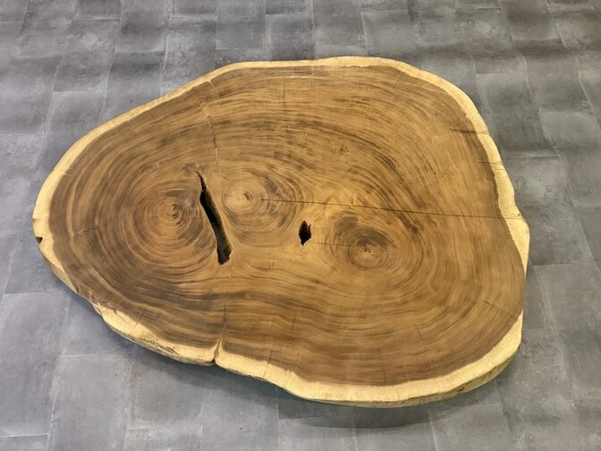 Ronde Boomstamtafel blad 145/180cm CA71-1124