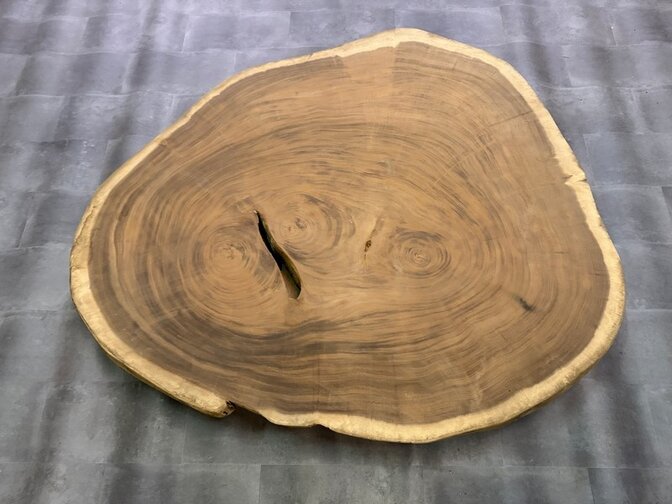 Ronde Boomstamtafel blad 155/170cm CA62-1124