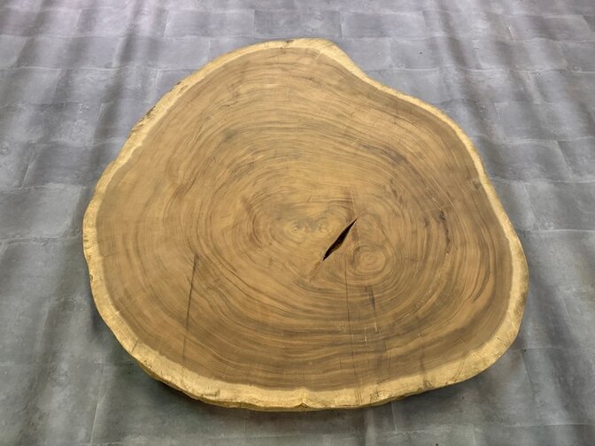 Ronde Boomstamtafel blad 150/165cm CA69-1124