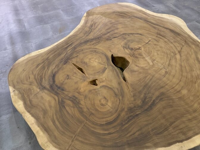 Ronde Boomstamtafel blad 140/180cm CA26-724