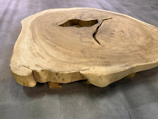 Ronde Boomstamtafel blad 120/150cm CA15-724