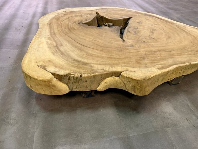 Ronde Boomstamtafel blad 120/150cm CA14-724