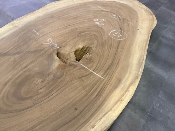 Ovale boomstamtafel 105x240cm CA62-624