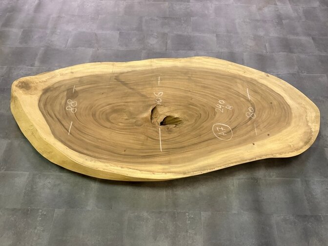Ovale boomstamtafel 105x240cm CA62-624
