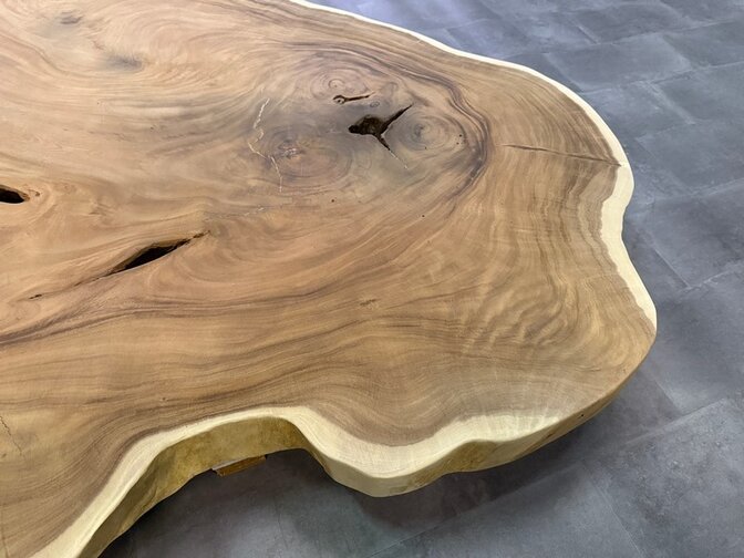 Ronde Boomstamtafel blad 175/200cm CA85-724