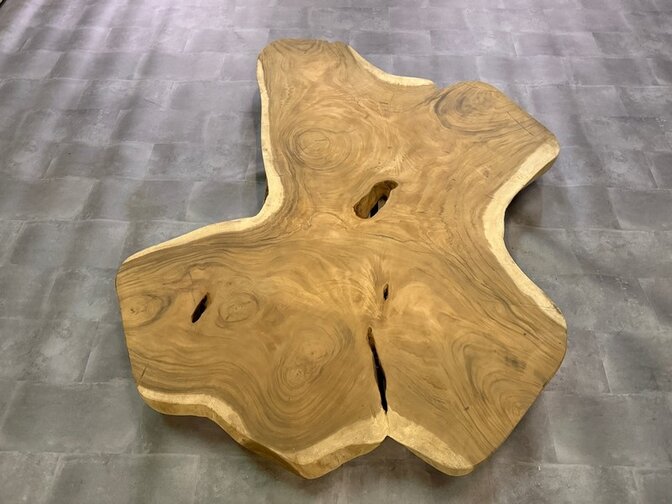 Ronde Boomstamtafel blad 160/200cm CA81-1020