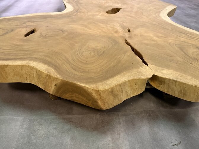 Ronde Boomstamtafel blad 160/200cm CA81-1020