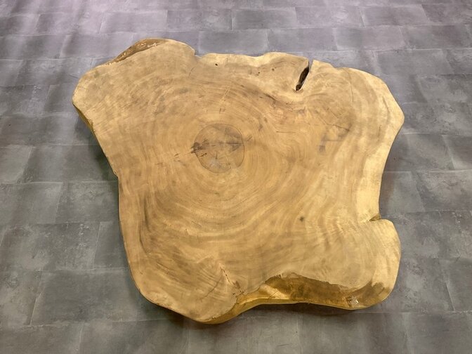 Boomstamtafelblad rond 160/180cm CA02-323