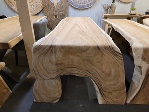Boomstamtafel met 1 vaste poot 80/110x240cm