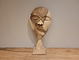 Houten gezicht op hand - 30x60cm