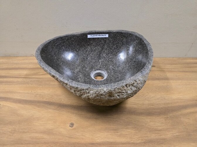 Waskom Natuursteen - 40x34x15cm - FL23155