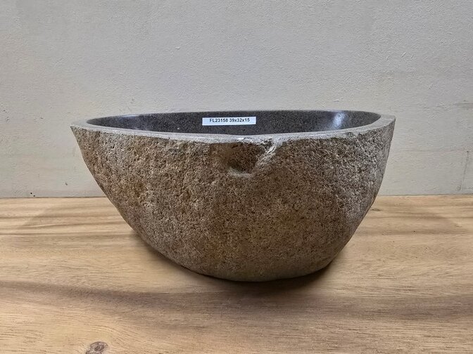 Waskom Natuursteen - 39x32x15cm - FL23158