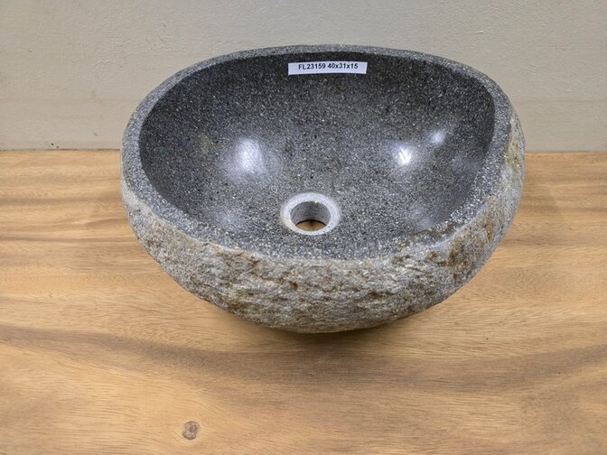 Waskom Natuursteen - 40x31x15cm - FL23159