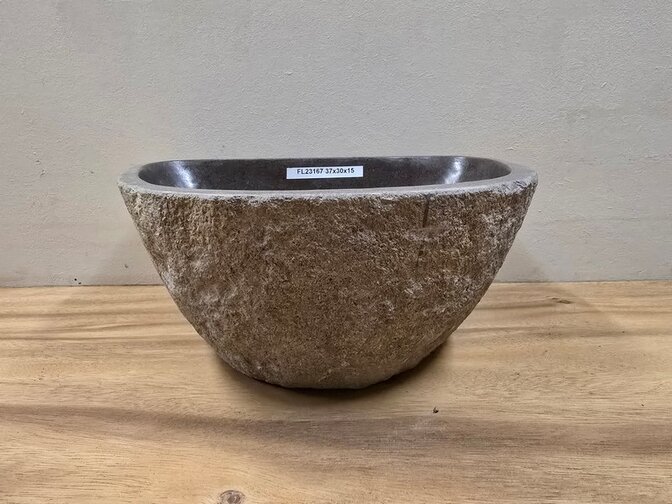 Waskom Natuursteen - 37x30x15cm - FL23167