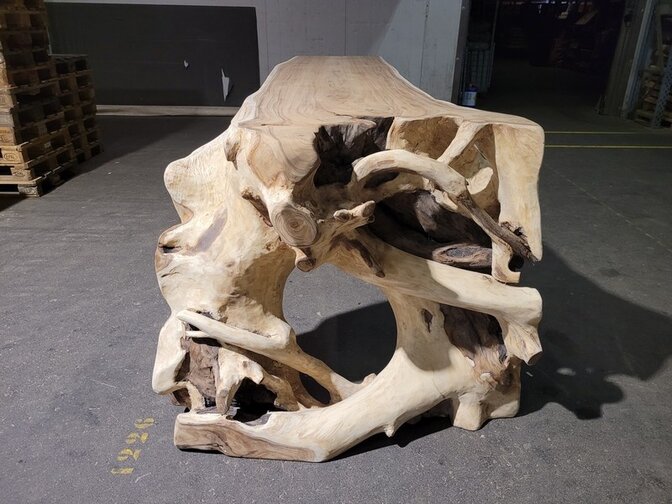 Boomstam bartafel 75/120x350cm - uit 1 stuk