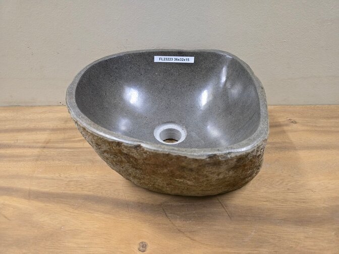 Waskom Natuursteen - 36x32x15cm - FL23223