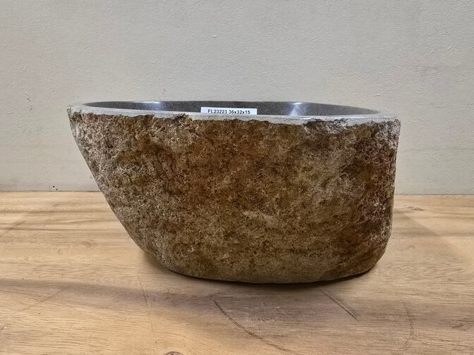 Waskom Natuursteen - 36x32x15cm - FL23223