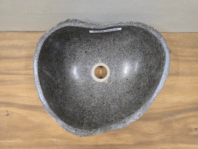 Waskom Natuursteen - 34x32x15cm - FL23220