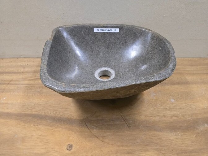 Waskom Natuursteen - 34x32x15cm - FL23208