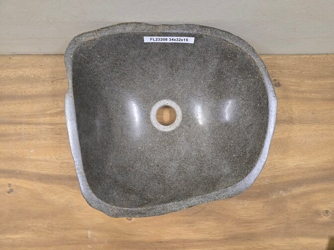 Waskom Natuursteen - 34x32x15cm - FL23208