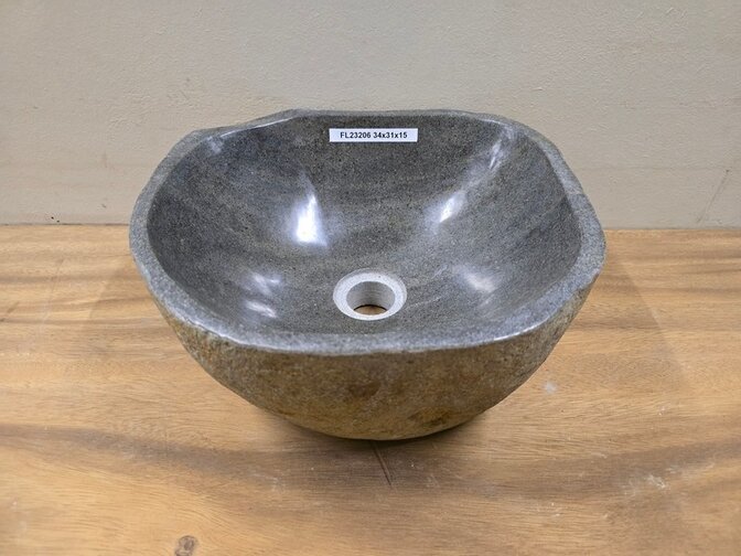 Waskom Natuursteen - 39x31x15cm - FL23206