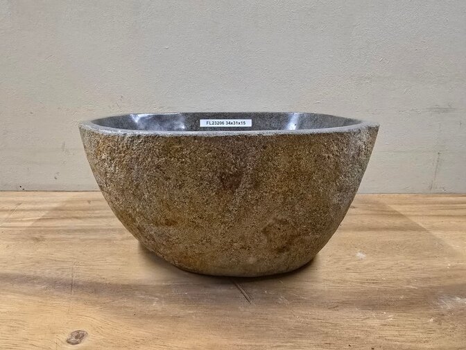 Waskom Natuursteen - 39x31x15cm - FL23206