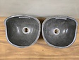 2 waskommen uit 1 steen - 30x27x15cm - FL23198