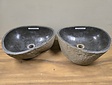 2 waskommen uit 1 steen - 40x33x15cm - FL23190