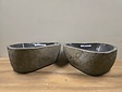 2 waskommen uit 1 steen - 35x34x15cm - FL23187