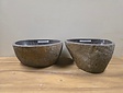 2 waskommen uit 1 steen - 34x29x15cm - FL23186